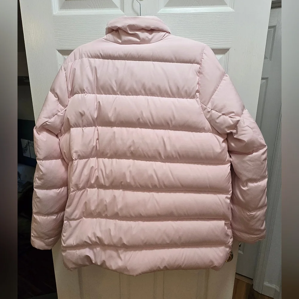 JJill Down-filled quilted pale pink puffer jacket Size Large - Picture 7 of 16